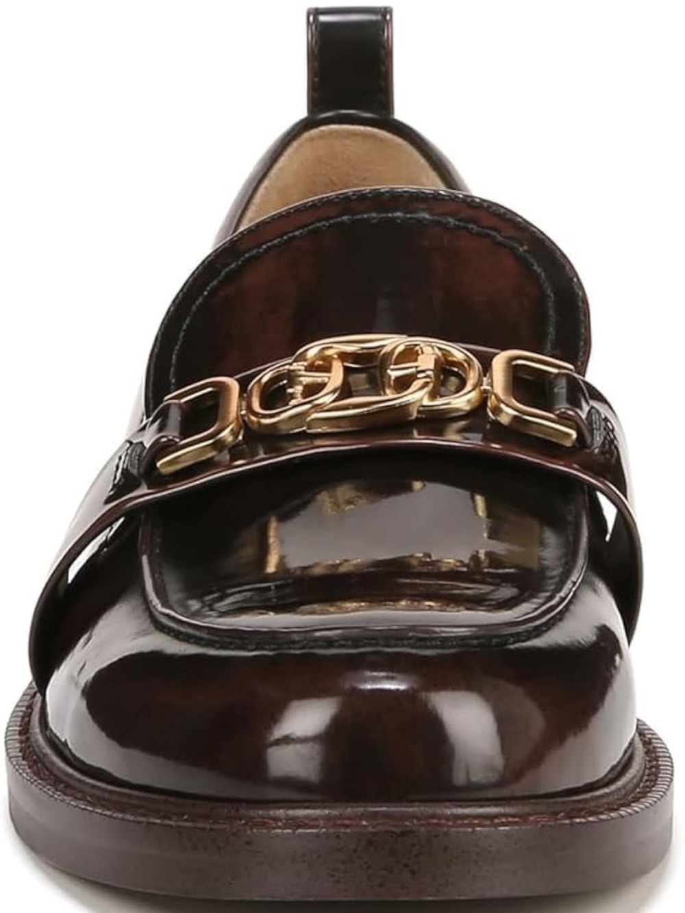 Sam Edelman Chesnut Leather Loafers with Gold Horsebit - Picture 6 of 6